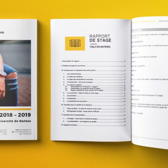 Modele De Rapport De Stage A Telecharger Pour Etudiants