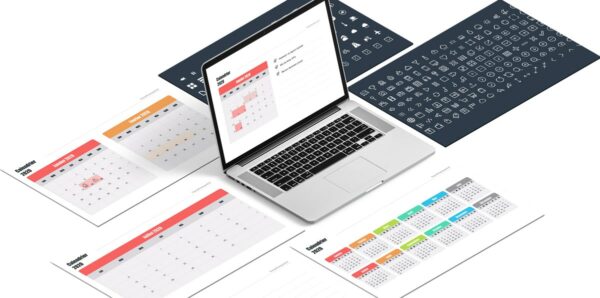 Calendrier prévisionnel 2020 Powerpoint à télécharger