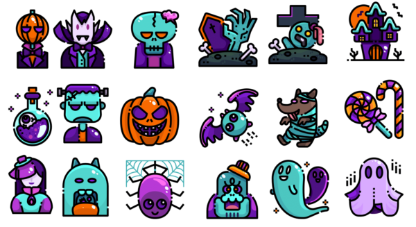 50 icônes Powerpoint Halloween à télécharger -GRATUIT – Image 2